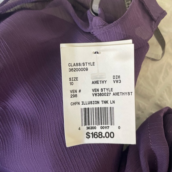 White by Vera Wang Amethyst Chiffon Maxi Gown - Picture 8 of 15